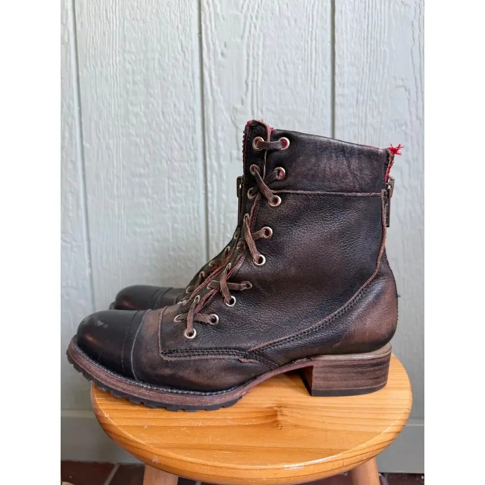 Freebird Liverpool Black Combat Boots,  size 9 RARE - Picture 4 of 7